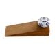 2 Pieces Blue Flower Crackle Ceramic Wooden Door Stopper